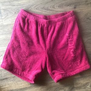 Supreme Dark Rose Terry Shorts
